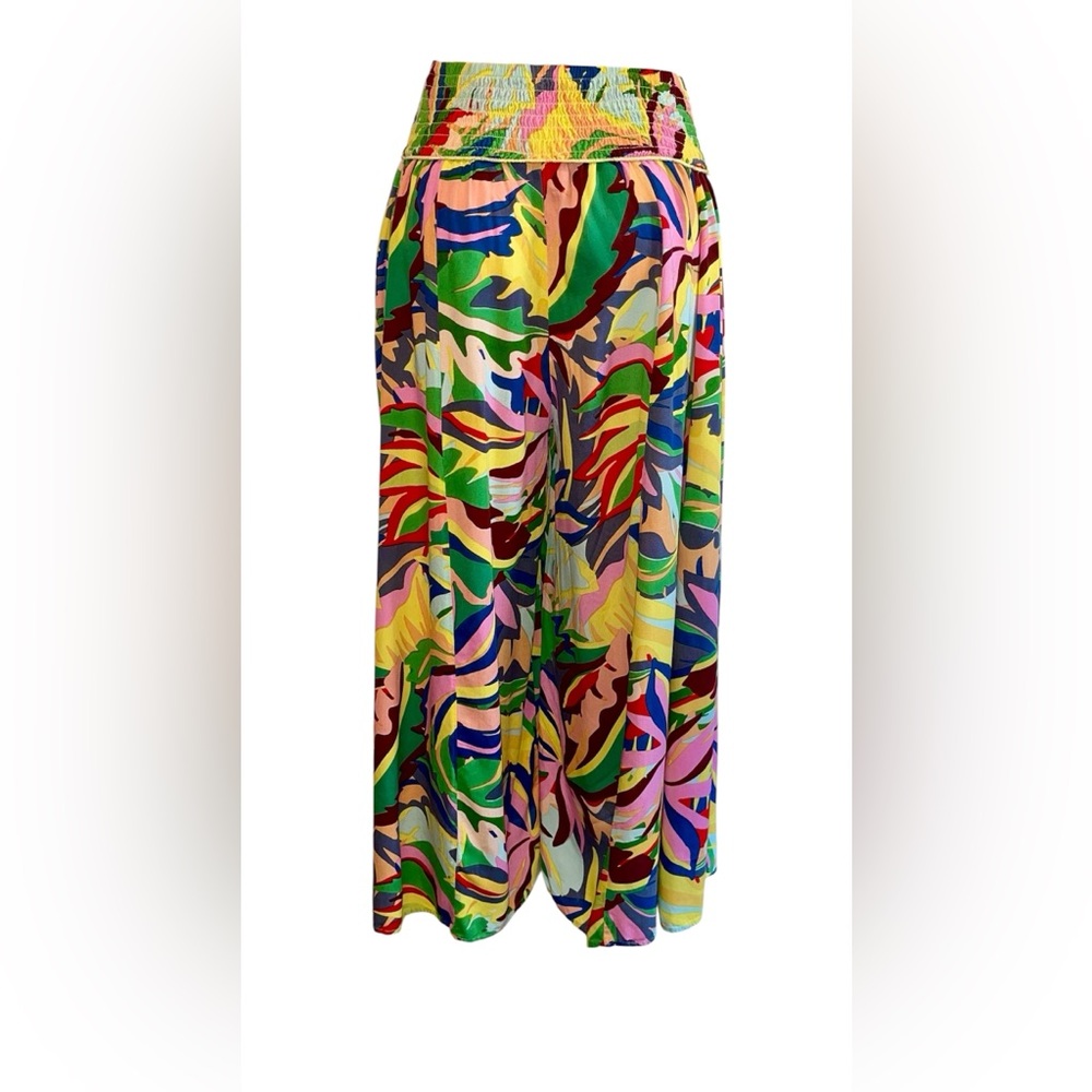 Wide Leg Floral Print Palazzo Pants in Multi - Picture 2 of 6
